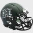 Hawaii Warriors NCAA Mini Speed Football Helmet <i>Matte Green</i>