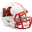Miami of Ohio Redhawks NCAA Mini Speed Football Helmet <i>Matte White</i>