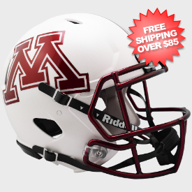 Minnesota Golden Gophers Speed Football Helmet <B>Chrome Decal</B>