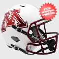 Helmets, Full Size Helmet: Minnesota Golden Gophers Speed Replica Football Helmet <B>Chrome Decal</B>