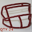 Bulk Mini Speed Z2BD Facemask Cardinal Qty 24