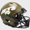 Helmets, Full Size Helmet: New York Jets Speed Football Helmet <B>SALUTE TO SERVICE SALE</B>