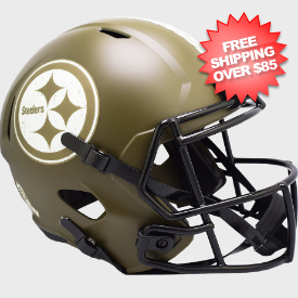 Pittsburgh Steelers Speed Replica Football Helmet <B>SALUTE TO SERVICE</B>