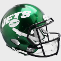 Helmets, Full Size Helmet: New York Jets 2019 to 2023 Speed Throwback Football Helmet