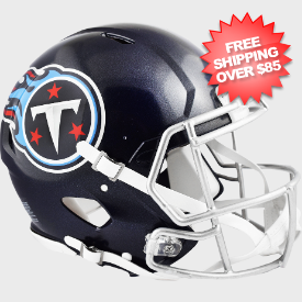 Tennessee Titans Speed Football Helmet <I>Satin Navy Metallic</I>