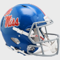 Helmets, Full Size Helmet: Mississippi (Ole Miss) Rebels Speed Football Helmet <i>Powder Blue</i>