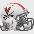 Helmets, Mini Helmets: Virginia Cavaliers NCAA Mini Speed Football Helmet <i>Matte White</i>