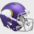 Helmets, Full Size Helmet: Minnesota Vikings Speed Football Helmet <i>Tribute</i>