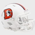 Helmets, Mini Helmets: Denver Broncos NFL Mini Speed Football Helmet <i>2023 Snowcapped</i>