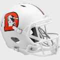 Helmets, Full Size Helmet: Denver Broncos Speed Replica Football Helmet <i>2023 Snowcapped</i>