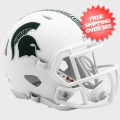 Helmets, Mini Helmets: Michigan State Spartans NCAA Mini Speed Football Helmet <i>Matte White</i>