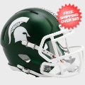 Helmets, Mini Helmets: Michigan State Spartans NCAA Mini Speed Football Helmet <i>Satin Green</i>