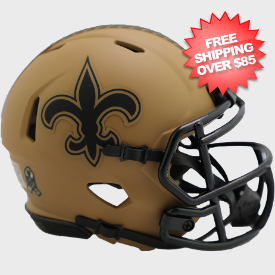 New Orleans Saints NFL Mini Speed Football Helmet <B>SALUTE TO SERVICE 2</B>