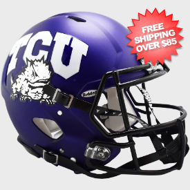 TCU Horned Frogs Speed Football Helmet <B>Satin Purple</B>