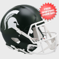 Helmets, Full Size Helmet: Michigan State Spartans Speed Football Helmet <i>Satin Green</i>