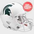 Helmets, Full Size Helmet: Michigan State Spartans Speed Football Helmet <i>Matte White</i>