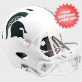 Helmets, Full Size Helmet: Michigan State Spartans Speed Replica Football Helmet <i>Matte White</i>