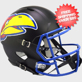 Kansas Jayhawks Speed Replica Football Helmet <i>Black</i>