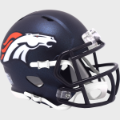 Helmets, Mini Helmets: Denver Broncos NFL Mini Speed Football Helmet