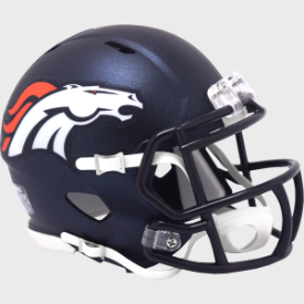 Denver Broncos NFL Mini Speed Football Helmet