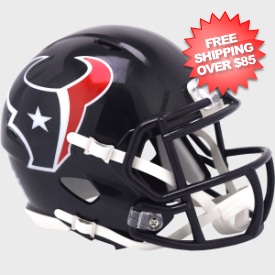 Houston Texans NFL Mini Speed Football Helmet <i>2024 NEW Primary</i>