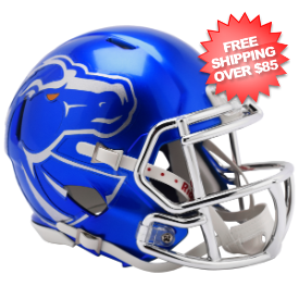 Boise State Broncos NCAA Mini Speed Football Helmet <b>Blue Metallic</b>