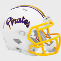 Helmets, Full Size Helmet: East Carolina Pirates Speed Replica Football Helmet <B>Matte White</B>