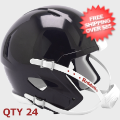 Helmets, Blank Mini Helmets: Bulk Mini Speed Football Helmet SHELL Black/White parts Qty 24