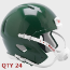 Bulk Mini Speed Football Helmet SHELL Kelly Green Qty 24