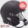 Helmets, Blank Mini Helmets: Bulk Mini Speed Football Helmet SHELL <B>Matte</B> Black/Blk Parts Qty 24