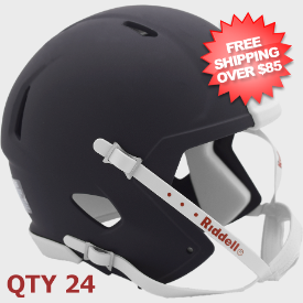 Bulk Mini Speed Football Helmet SHELL <B>Matte</B> Navy Blue Qty 24