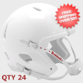 Helmets, Blank Mini Helmets: Bulk Mini Speed Football Helmet SHELL White Qty 24 <B>SALE</B>