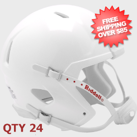 Bulk Mini Speed Football Helmet SHELL White Qty 24 <B>SALE</B>