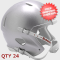 Helmets, Blank Mini Helmets: Bulk Mini Speed Football Helmet SHELL Silver Qty 24