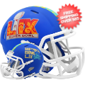 Helmets, Mini Helmets: Super Bowl 59 Mini Speed Football Helmet <B>Flat Royal Blue</B>