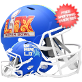 Helmets, Full Size Helmet: Super Bowl 59 Speed Replica Helmet <B>Flat Royal Blue</B>