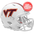 Helmets, Mini Helmets: Virginia Tech Hokies NCAA Mini Speed Football Helmet <i>White</i>