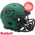 Helmets, Mini Helmets: Green Bay Packers NFL Mini Speed Football Helmet <B>RAVE</B>