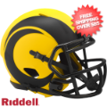 Helmets, Mini Helmets: Los Angeles Rams NFL Mini Speed Football Helmet <B>RAVE</B>