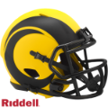 Helmets, Mini Helmets: Los Angeles Rams NFL Mini Speed Football Helmet <B>RAVE</B>