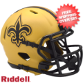 Helmets, Mini Helmets: New Orleans Saints NFL Mini Speed Football Helmet <B>RAVE</B>