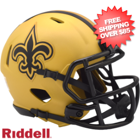 New Orleans Saints NFL Mini Speed Football Helmet <B>RAVE</B>