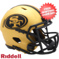 Helmets, Mini Helmets: San Francisco 49ers NFL Mini Speed Football Helmet <B>RAVE</B>