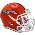 Helmets, Mini Helmets: Illinois Fighting Illini NCAA Mini Speed Football Helmet <i>Script</i>