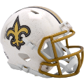 Helmets, Mini Helmets: New Orleans Saints NFL Mini Speed Football Helmet <i>2025 Alternate On-Fiel...