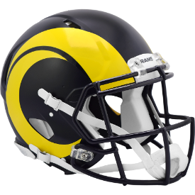 Los Angeles Rams Speed Football Helmet <B>2025 Rivalries</B>