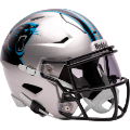 Helmets, Mid Size Helmets: Carolina Panthers Mid Sized SpeedFlex Helmet <B>NEW</B>