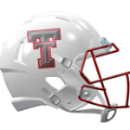 Helmets, Full Size Helmet: Texas Tech Red Raiders Speed Football Helmet <B>Galvanised</B>