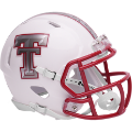 Helmets, Mini Helmets: Texas Tech Red Raiders NCAA Mini Speed Football Helmet <B>Galvanised</B>