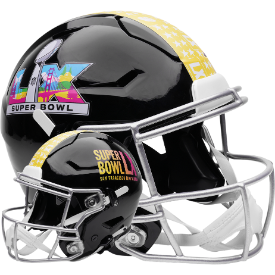Super Bowl 60 SpeedFlex Football Helmet